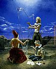 Michael Cheval Strings of Moonlight painting